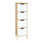 CAJONERA DE BAMBÚ Y MDF 32X32X110 CM