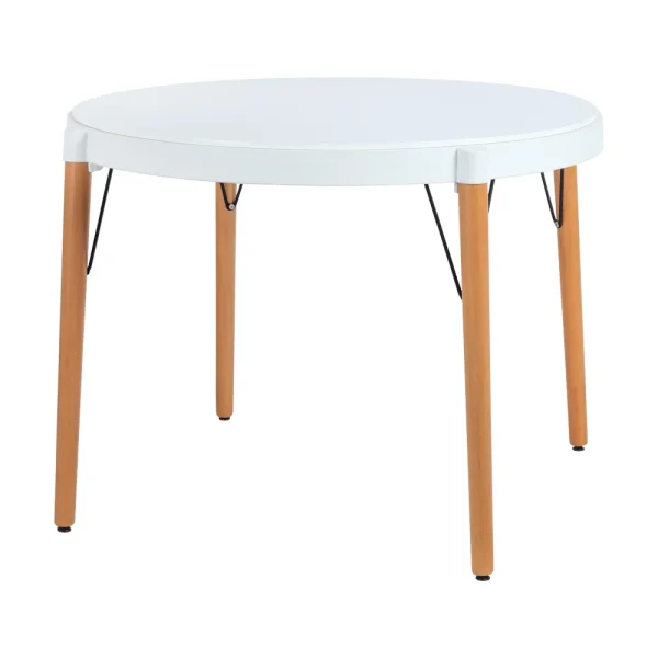 MESA MDF, PP Y MADERA COMEDOR Ø100X75 CM