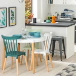 MESA MDF, PP Y MADERA COMEDOR Ø100X75 CM - Imagen 3
